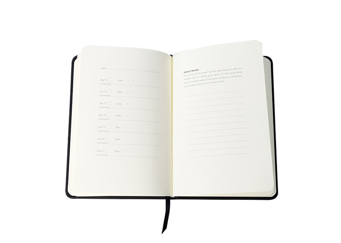 Black Hardcover A4 A5 Custom Journal Printing , 200gsm Journal Printing Services