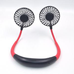 China Sports Foldable Led Light Rechargeable Neckband Fan 3hr Charging wholesale