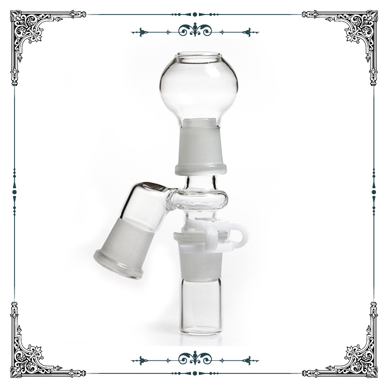 Smoking Reclaim Ash Catcher Male 45 degree Joint 14mm / 18mm For Glass Bong