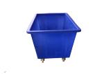Materials Handling Linen 450L Poly Box Truck Rectangular Tapered Tub Trolleys