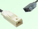 Coaxial Cable Fakra Connector Assembly / SMB Female Connector 50ohm Impedance