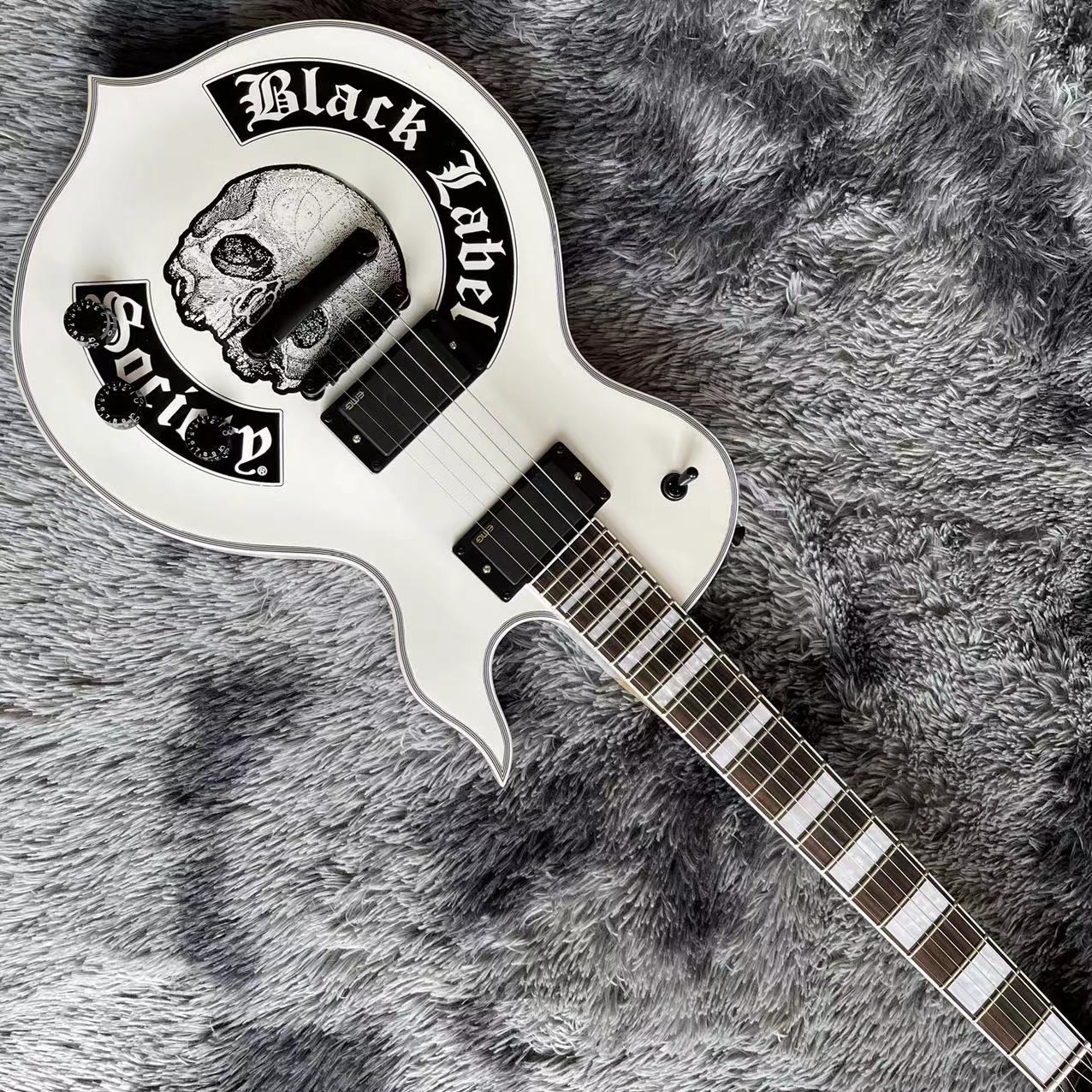 Custom Zakk Wylde Audio in Kinds Color Electric Guitar with Bound Ebony Fretboard Block Inlays