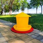 Thick Yellow Poultry Feeding Bucket Farm Feeder Pigeon Chick Feeding Equipment