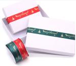 Merry Christmas Alphabet Woven Edge Ribbon for Custom Festival Roll Decoration