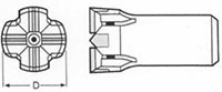 28mm 7 Degree 5 Button Rock Drill Bits 34mm Tapered Jack Hammer Bits