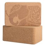 Yoga Cork Block Without Sawdust High Density Natural Cork Fitness Sets