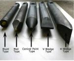 160-180kg/cm 2 Pressure Excavator Parts Hydraulic Crushing Hammer Wedge Chisel