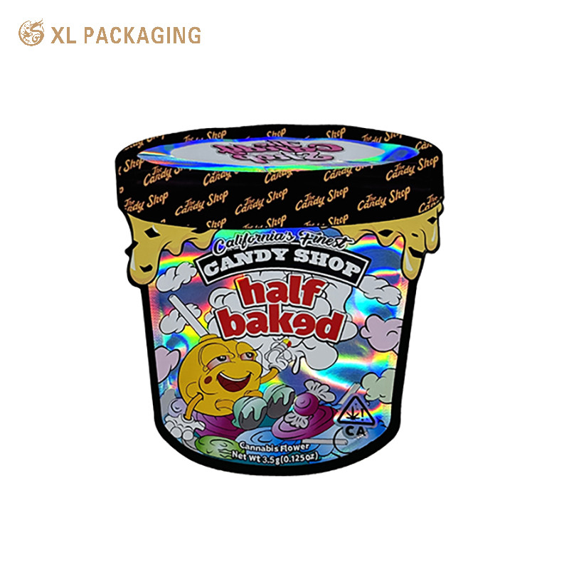Smell Proof Mylar Zipper Bag Candy Doypack Seal Stand Up Plastic Pouch Packaging