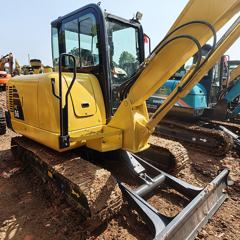 5ton Small Used Komatsu Excavators PC56-7 Original Design Crawler Mini Digger