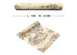 0.53*10M Contemporary Bedroom Wallpaper With Light Yellow Floral Pattern , Heat