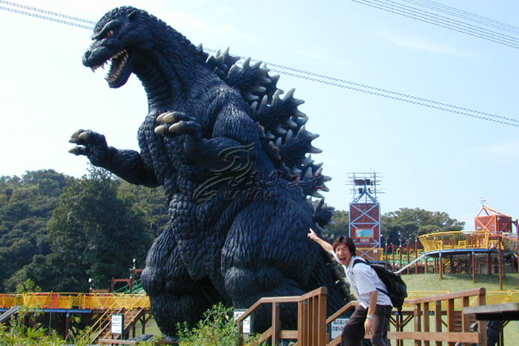Dinosaur Godzilla Statue With Sensor And Remote Control Starting System