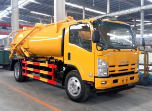 China ISUZU 10,000 Liter Sewage Vacuum Suction Truck For City Sewage Cleaning wholesale