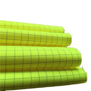 China Cleanroom Clothing Fluorescent Fabric For Multifunctional ESD Lad Coat Cloth Polyester wholesale