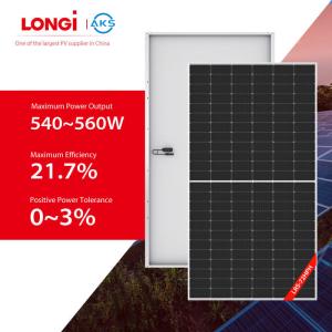 China 545W Longi Bifacial Pv Modules 550W 555W 560W Bifacial Solar Cell For Rooftop wholesale
