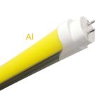 No Blue Light T8 LED Tube Yellow Cover With Flicker Free 6000K Temperature Below