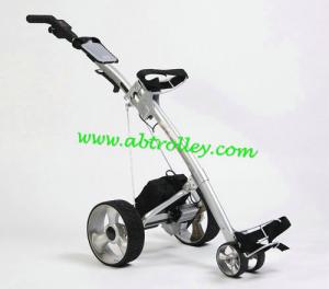 China Carbon golf trolley runs for 36 holes Golf Bag Cart of quite motors pull kart wholesale