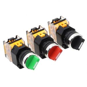 China LA38-11X2 Self-lock Selector Switch 1NO1NC 2/3 Positions Rotary Switches Power 22mm wholesale