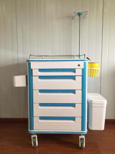 China Aluminum Alloy Frame Medical Instrument Trolley Multi Function ABS Body Hospital Medical Trolley wholesale