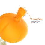 Eco Inspired Flexible Baby Teething Toys Vegetable Pumpkin Silicone Teether