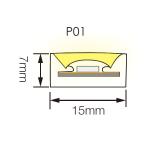 IP68 7mm Slim Neon LED Flex with Optional Clear or Milky Diffuser