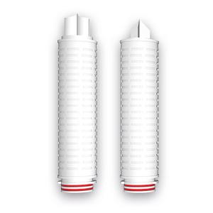 China 150W Hydrophilic Pes Membrane 0.22um 10inch 20inch 30inch PP Pleated Filter Cartridges for Wine Filtration wholesale