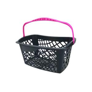 China Single Handle Cosmetic Retail Shopping Plastic Basket For Supermarket wholesale