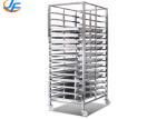 RK Bakeware China Foodservice NSF Custom Double Oven Rack Baking Tray Trolley