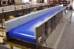 Smooth PU Stainless Steel Conveyor Systems Food Grade Galvanized Steel Drag