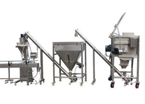 China High Speed Automatic Powder Filling Line With Auger Filling Machine Mixing Machine wholesale