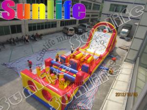 China Rent Large Inflatable Obstacle Course , Inflatable Outdoor Play Equipment wholesale