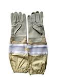 #10white Cloth Sleeve +Half Ventilated Gloves With Thick Wrist Protector