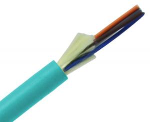 China OM3 Duplex Orange Fiber Optic Patch Cables 50-125mm Pitch Type Mini LC Type on sale
