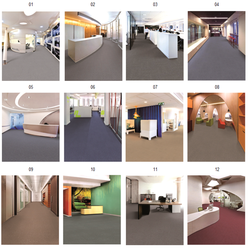 Waterproof Polypropylene Carpet Tiles With PVC Back Eco - Friendly