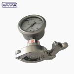 Industrial Diaphragm Pressure Gauge Manometer OEM SS316 Case