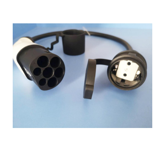 16A EV Charging Adapter Type 2 Male Plug To Schuko Socket EV Wiring Harness