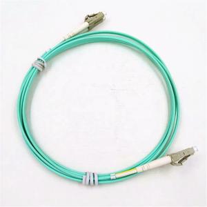 China Blue Fiber Optic Patch Cord , 3m 5m 10m LC LC Duplex Patch Cord Wide Wavelength wholesale