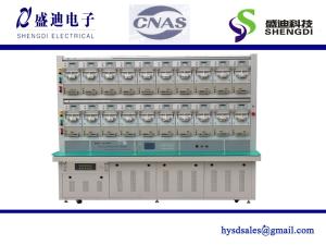 China Three-phase DIN-rail KWh Energy Meter Test Bench,active &amp; reactive,3P4W ,Max.120A,20 Positions wholesale