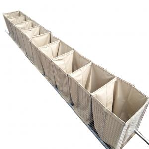 China Military Barrier  metal mesh bag stainless steel anti-explosion hesco bag for hesco sand wall barrier on sale