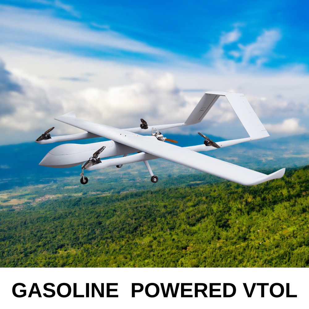 Tracking Camera Pod Military Fixed Wing Drone VTOL Long Range Military Drones HX4HFW460