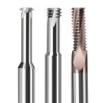 Cnc Carbide Thread Milling Cutter For Steel Aluminum Trapezoidal Cutting 1 Teeth
