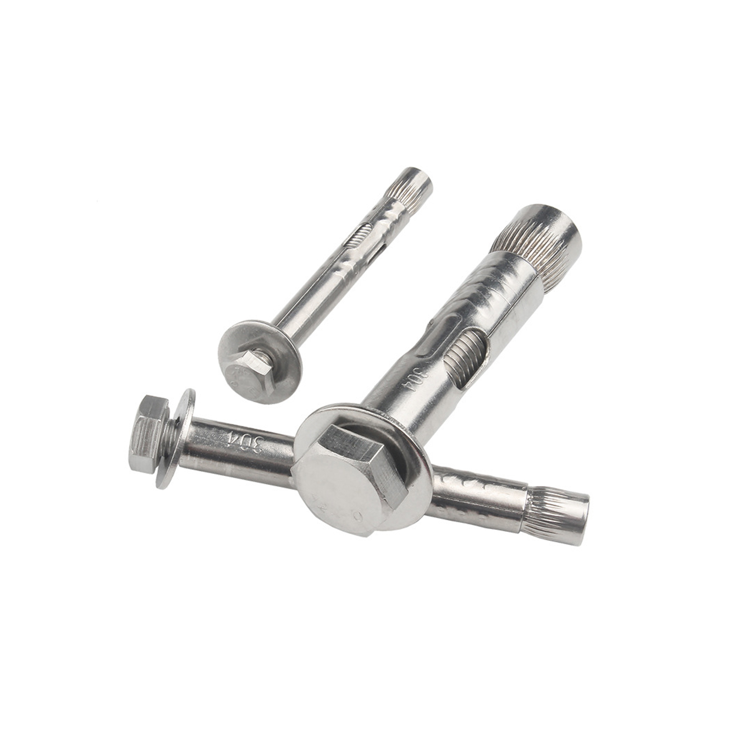 Building Construction A2-70 Grade Through Anchor Bolt M6 M8 M10 M12 Stainless Steel