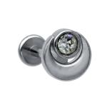 Surgical Steel Stud Labret Lip Piercing Jewelry Internal Threaded 16G 6mm 8mm