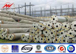 China Single Circuit 69kv Commercial Light Galvanized Steel Pole 400mm Length Bitumen wholesale