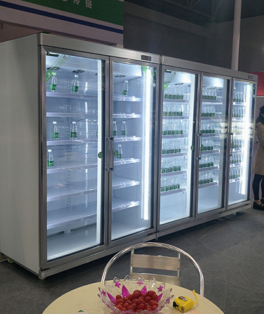 5 Layer And Adjustable Shelf Commercial Beverage Cooler 400L / 800L / 1220L