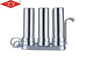 China 10 Inch Three Stage Water Filter Parts Stainless Steel Desktop Faucet wholesale