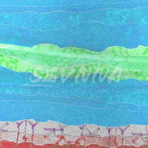 China Soft Jacquard Recycled Polyester Double Knit Fabric For Comfortable Stylish Wear wholesale