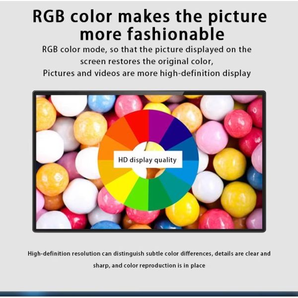 24-inch Wall Mount Digital Menu Board with RK3566 Android Platform for Restaurants and Cafes