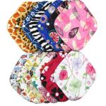 Reusable Bamboo Period Pads Washable Cloth Sanitary Pantyliner Absorbency