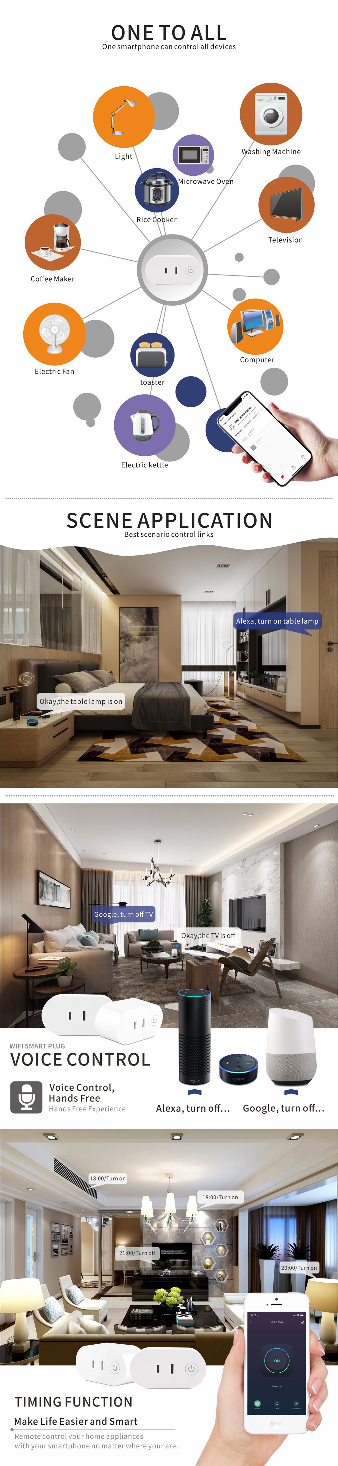 Japanese Standard 15A Wi-Fi Smart Plug with Power Metering