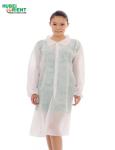PP Disposable Lab Coat Medical Non Woven Lab Coat With Snaps For Hostipal